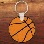 Klassieke Varsity Basketbal Hoops Game Day Stijl Sleutelhanger (Achterkant)