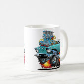 Klassieke vaten warme Cartoon Koffiemok (Voorkant rechts)