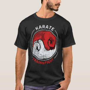 Klassieke Vechtkunst Karate Oude Stijl Trein Gevec T-shirt