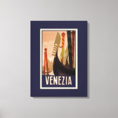 Klassieke Venezia Venetië Reisposter Canvasprint Canvas Afdruk (Voorkant)