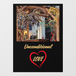 Klassieke vensterbinding raamsticker