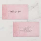 Klassieke  ventilatorroze professional visitekaartje (Voorkant / Achterkant)