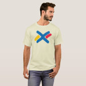 Klassieke verf letter X monogram T-shirt (Voorkant volledig)