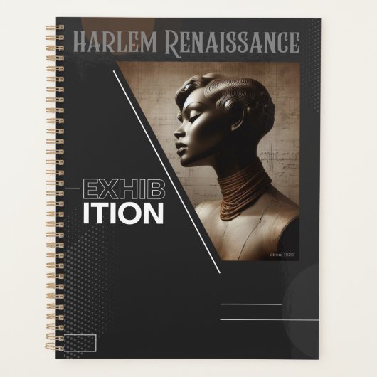 Klassieke verfijnde Harlem Renaissance Spelen Planner (Voorkant)