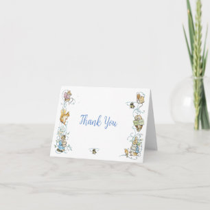 Klassieke Verhaaltjesboek Konijn Baby Shower Bedankkaart