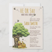 Klassieke Verhalenboek Beer "Wat zal Baby Bij doen Kaart (Voorkant)