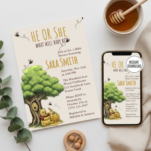 Klassieke Verhalenboek Beer "Wat zal Baby Bij doen Kaart