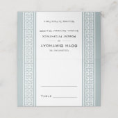 Klassieke Verjaardag Feest Grijs Aangepaste Gevouw Plaatskaartje (Buitenkant ongevouwen)