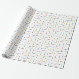 Klassieke Verjaardag Kaarsen Wrapping Paper Cadeaupapier