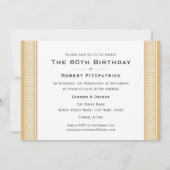 Klassieke Verjaardag Party Custom Age Photo Gold Kaart (Voorkant)