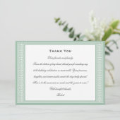 Klassieke Verjaardag Party Foto Green Flat Bedankkaart (Staand voorkant)