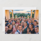 Klassieke Verjaardag Party Foto Green Flat Bedankkaart (Achterkant)