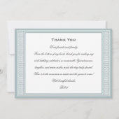 Klassieke Verjaardag Party Foto Grijs Flat Bedankkaart (Voorkant)