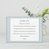 Klassieke Verjaardag Party Foto Grijs Flat Bedankkaart (Staand voorkant)