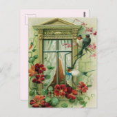 Klassieke Verjaardagsansichtkaart Briefkaart (Voorkant / Achterkant)