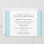 Klassieke verjaardagsfeestje Custom Age Foto Blauw Kaart (Voorkant)