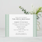Klassieke verjaardagsfeestje Custom Age Foto Groen Kaart (Staand voorkant)