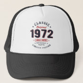 Klassieke verjaardagsgeschenk 1972 50e trucker pet (Voorkant)