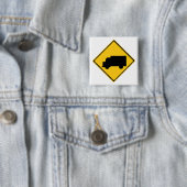 Klassieke verkeerslichten vierkante button 5,1 cm (In situ)