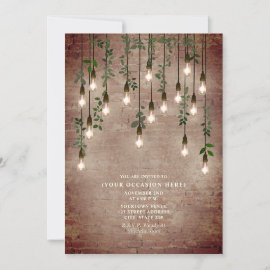 Klassieke Verlichting Baksteen Botanische Algemene Kaart (Voorkant)