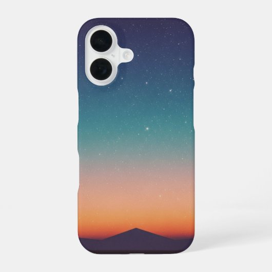 Klassieke Verlopen Sterrenhemel iPhone 16 Hoesje (Achterkant)
