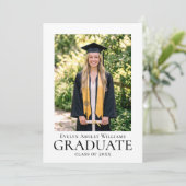 Klassieke Verlovingsaankondigingskaart Foto Formee Aankondiging (Staand voorkant)