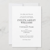 Klassieke Verlovingsaankondigingskaart Foto Formee Aankondiging (Achterkant)