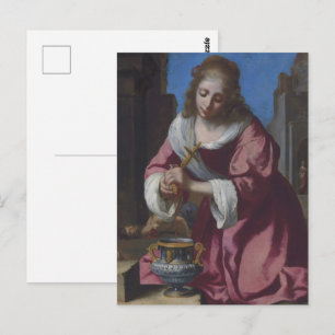 Klassieke Vermeer Religieus Barok Schilderkunst Briefkaart
