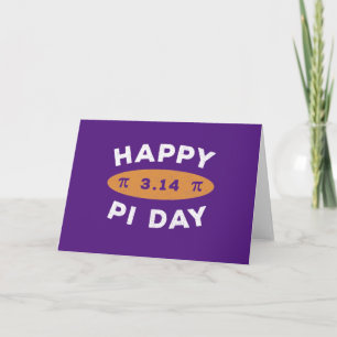 Klassieke versleten 3.14 Gelukkige Pi-dag Kaart