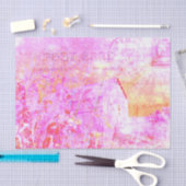 Klassieke vervaagde script paarse landelijke rusti tissuepapier (Craft)