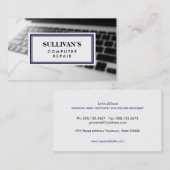 Klassieke vervaging van het toetsenbord voor compu visitekaartje (Voorkant / Achterkant)