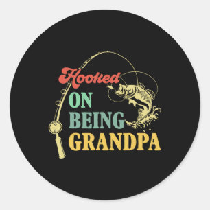 Klassieke 'Verwend aan het zijn van opa' Vaderdag Ronde Sticker