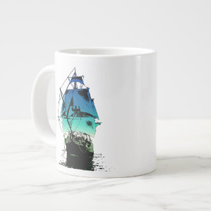 Klassieke verzending grote koffiekop