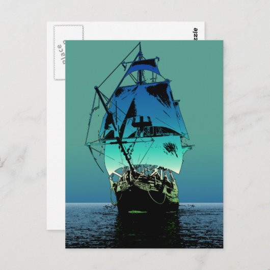 Klassieke verzendkosten briefkaart (Voorkant / Achterkant)