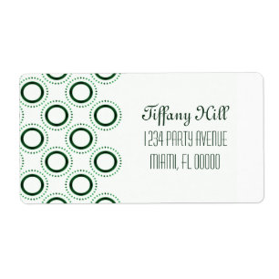 Klassieke verzendlabels voor raffinement etiket