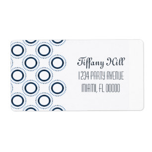 Klassieke verzendlabels voor raffinement etiket