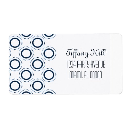 Klassieke verzendlabels voor raffinement etiket (Voorkant)