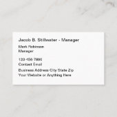 Klassieke verzendservice Nautisch thema Visitekaartje (Achterkant)