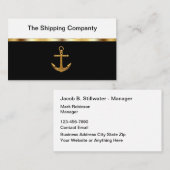 Klassieke verzendservice Nautisch thema Visitekaartje (Voorkant / Achterkant)