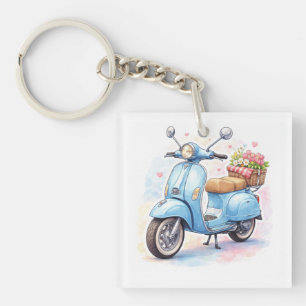 Klassieke Vespa Vintage Sleutelhangers Retro Scoot