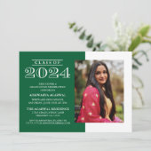 KLASSIEKE VETTE KLASSE VAN 2024 AFSTUDEREN UITNODI KAART (Staand voorkant)