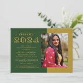 KLASSIEKE VETTE KLASSE VAN 2024 AFSTUDEREN UITNODI KAART (Staand voorkant)