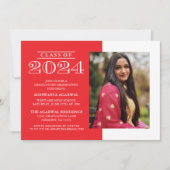 KLASSIEKE VETTE KLASSE VAN 2024 AFSTUDEREN UITNODI KAART (Voorkant)