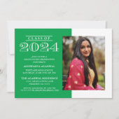 KLASSIEKE VETTE KLASSE VAN 2024 AFSTUDEREN UITNODI KAART (Voorkant)