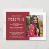 KLASSIEKE VETTE KLASSE VAN 2024 AFSTUDEREN UITNODI KAART (Voorkant)