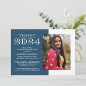 KLASSIEKE VETTE KLASSE VAN 2024 AFSTUDEREN UITNODI KAART (Staand voorkant)