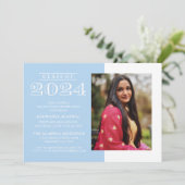 KLASSIEKE VETTE KLASSE VAN 2024 AFSTUDEREN UITNODI KAART (Staand voorkant)