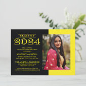 KLASSIEKE VETTE KLASSE VAN 2024 AFSTUDEREN UITNODI KAART (Staand voorkant)