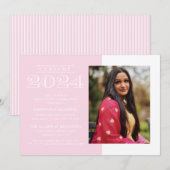 KLASSIEKE VETTE KLASSE VAN 2024 AFSTUDEREN UITNODI KAART (Voorkant / Achterkant)