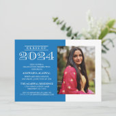 KLASSIEKE VETTE KLASSE VAN 2024 AFSTUDEREN UITNODI KAART (Staand voorkant)